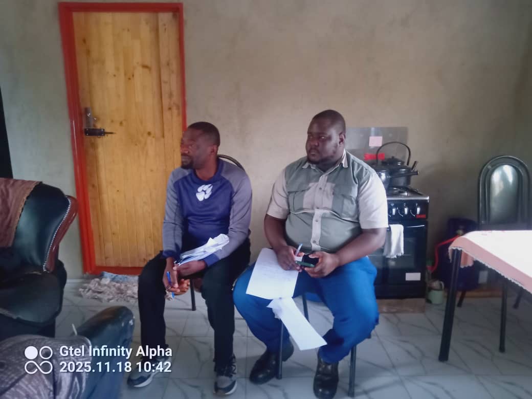 Community caregivers assessing the support needs of an elderly beneficiary